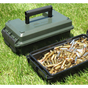 MTM Case-Gard green plastic 30 caliber short ammo can with dual latches