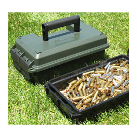 MTM Case-Gard green plastic 30 caliber short ammo can with dual latches