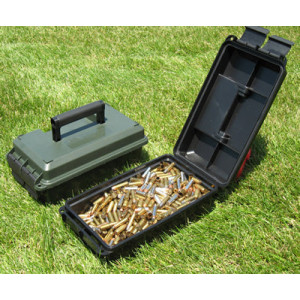 MTM Case-Gard green plastic 30 caliber short ammo can with dual latches - 3