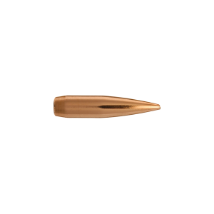 Berger 25 Caliber 115 Grain VLD Hunting rifle bullet box and projectile