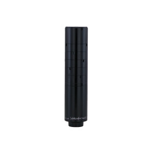 Nielsen Sonic 45 Compact rifle suppressor with knurled aluminum body