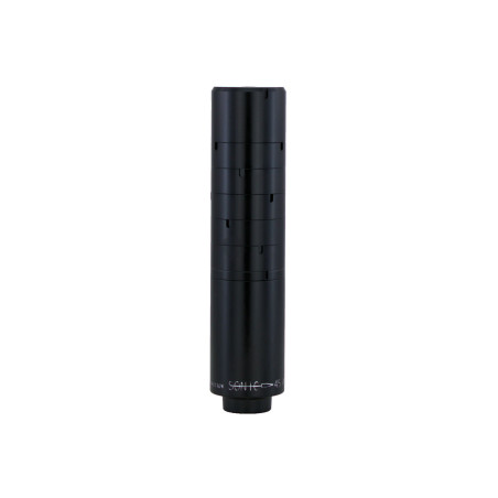 Nielsen Sonic 45 Compact rifle suppressor with knurled aluminum body