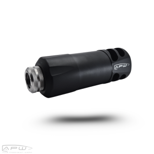 APW PRS Warbird compact stainless steel competition suppressor .243 caliber