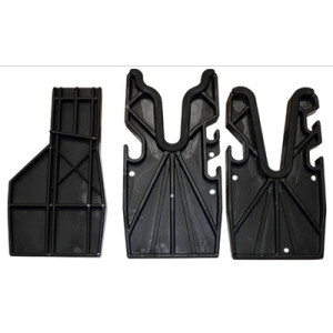 MTM black tactical range box with AR-15 magazine well fork and cleaning storage - 5