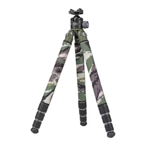 Jager JH-324C carbon fiber tripod combo with bubble level for hunting optics