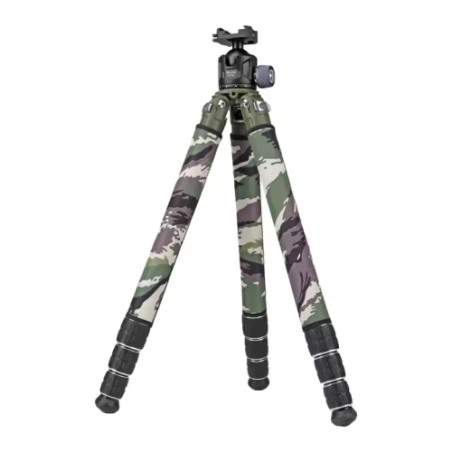 Jager JH-324C carbon fiber tripod combo with bubble level for hunting optics