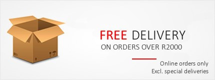 Free Delivery over R2000*
